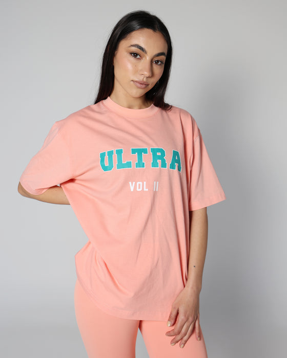 University Edit Tee - Peach