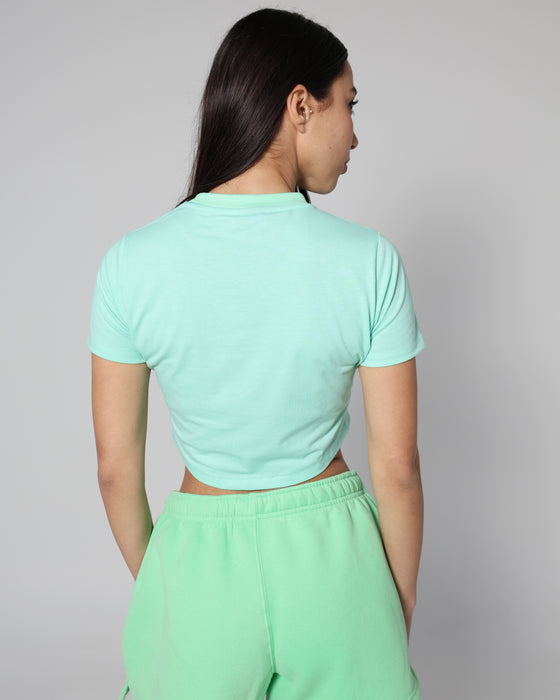 Base Crop Tee - Electric Green