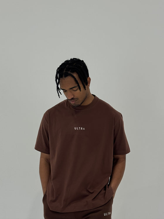Base Oversized Tee - Dark Chocolate