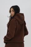Base Fleece Hoodie - Dark Chocolate