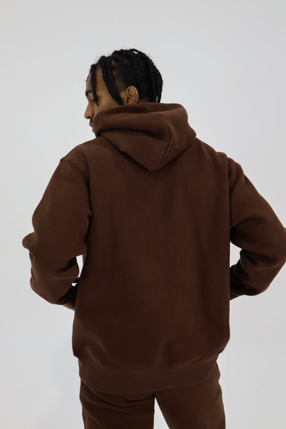 Base Fleece Hoodie - Dark Chocolate