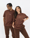Base Oversized Tee - Dark Chocolate