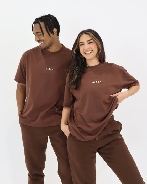 Base Oversized Tee - Dark Chocolate
