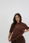 Base Oversized Tee - Dark Chocolate