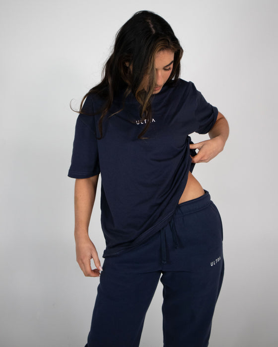 Base Oversized Tee - Navy