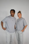 Base Oversized Tee - Marle Grey