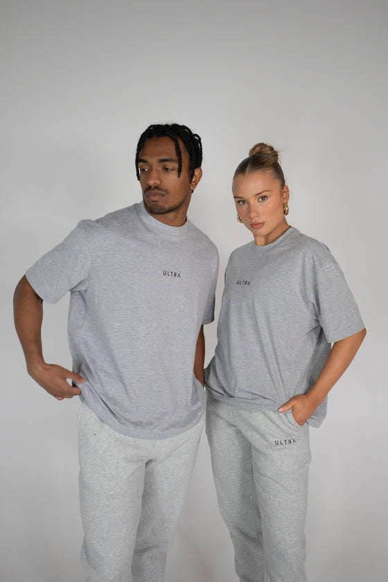 Base Oversized Tee - Marle Grey