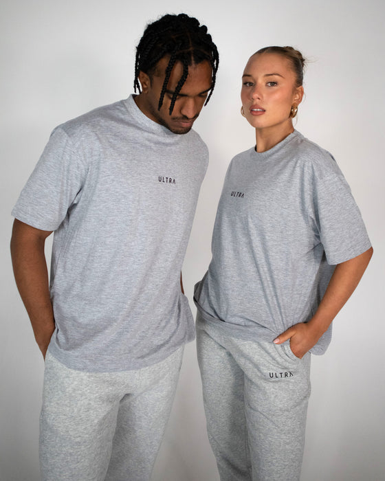 Base Oversized Tee - Marle Grey