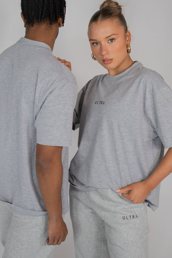 Base Oversized Tee - Marle Grey