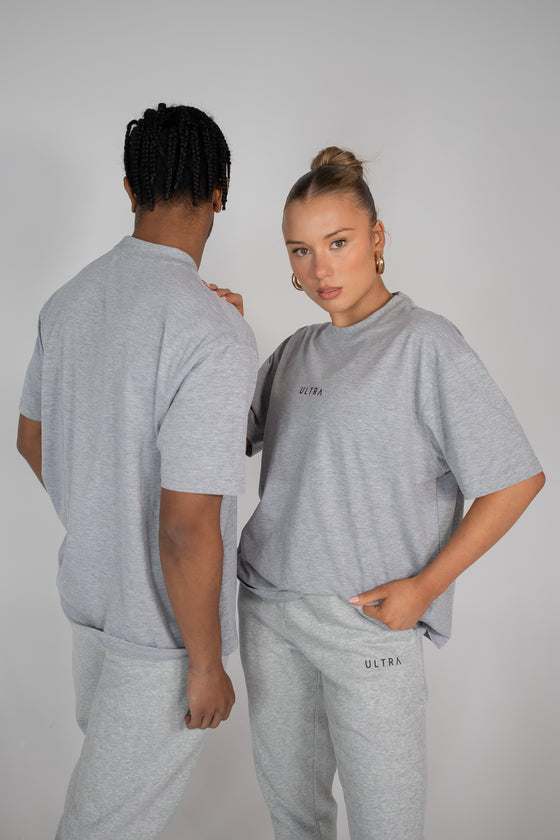 Base Oversized Tee - Marle Grey