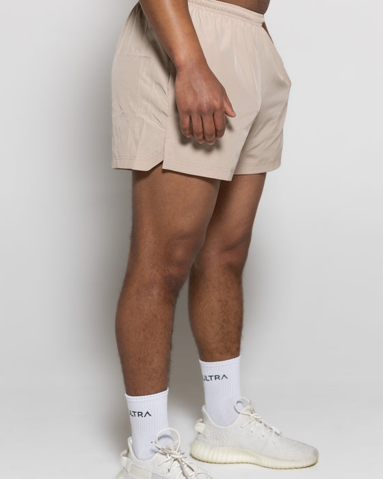 Velox Woven Shorts - Beige