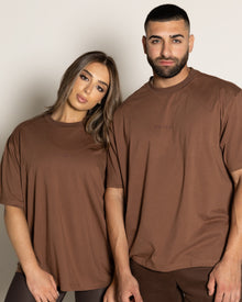  Base Oversized Tee - Almond