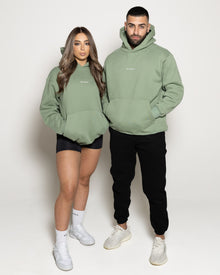  x Fleece Hoodie - Sage