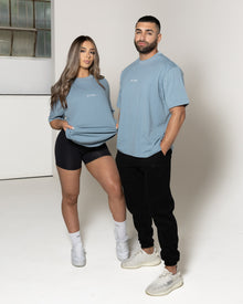  Base Oversized Tee - Baby Blue